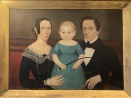 Ephriam Corey, his wife Mary Ann Austin Corey and their baby boy Wheelock Corey of West Boscawen (Webster) NH.